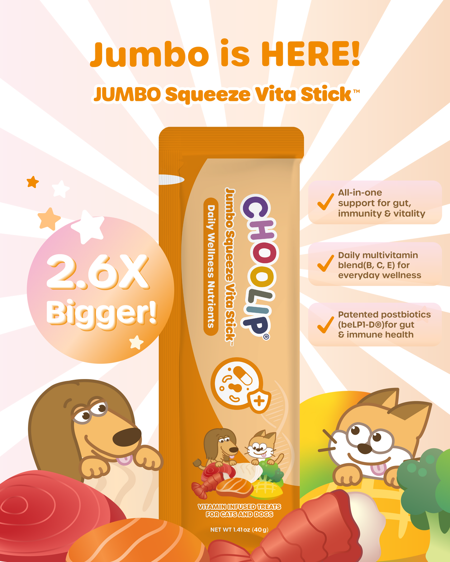 JUMBO Squeeze Vita Stick (20 Sticks)