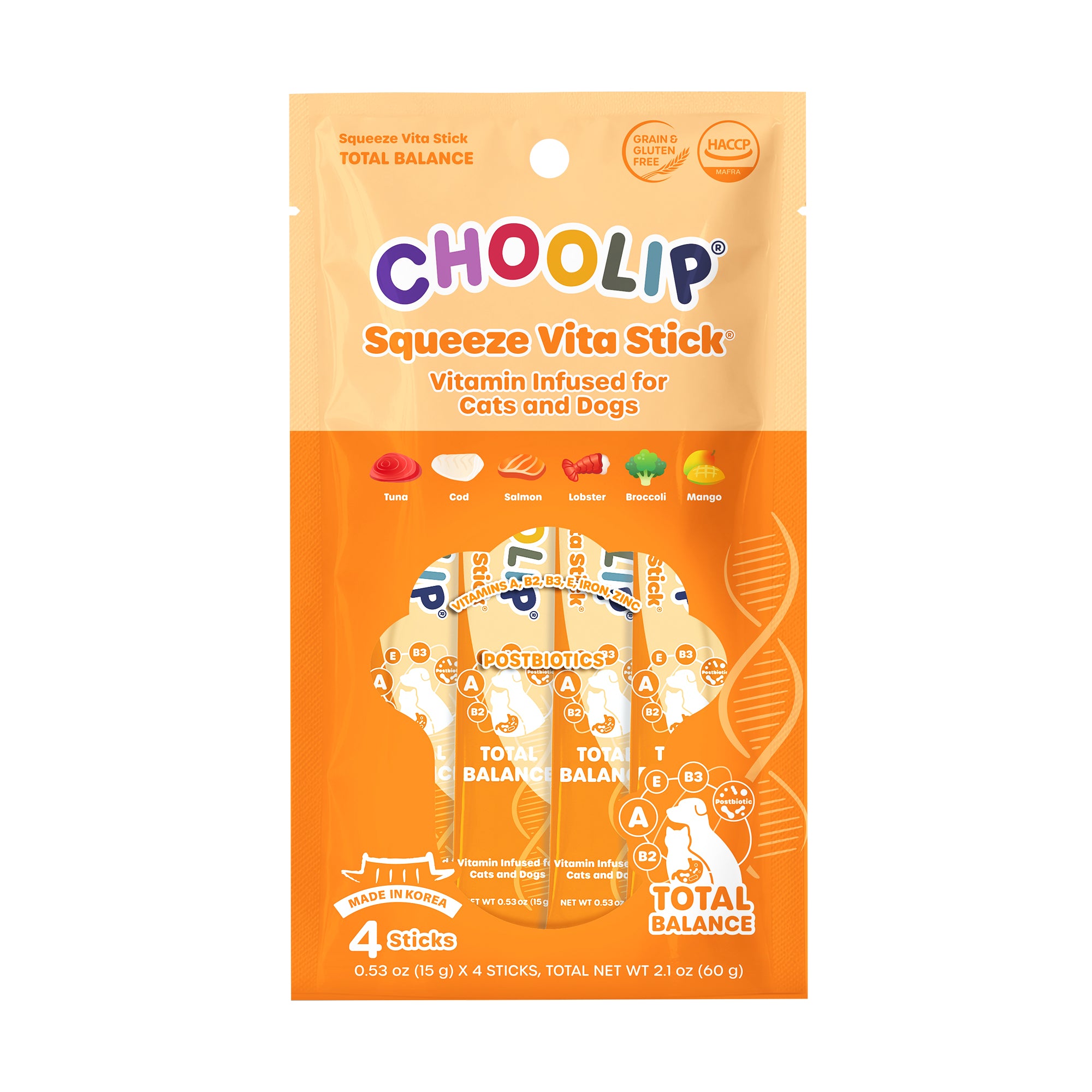トップス vitamin Total Balance Pouch (0.53 oz x 4 Sticks) – Choolip