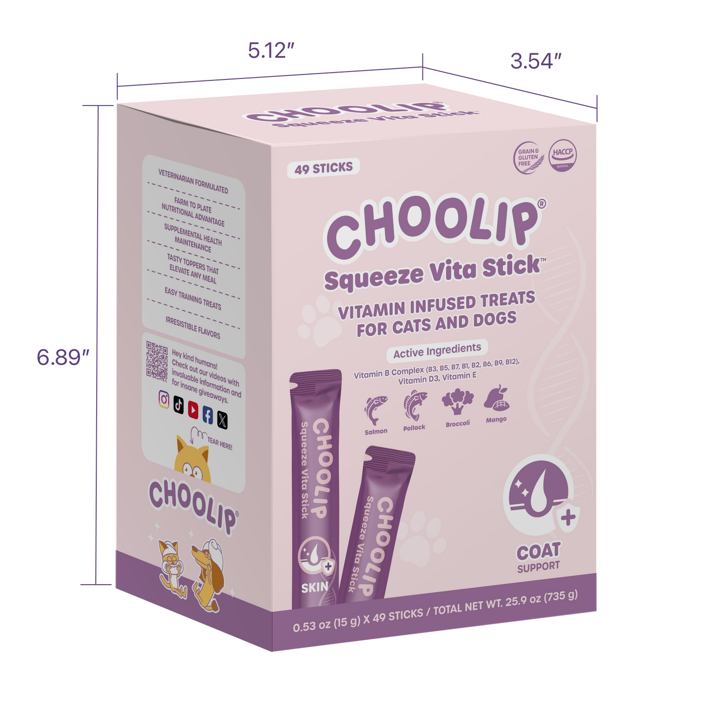 Squeeze Vita Stick Coat Grab & Go Box (49 Sticks)