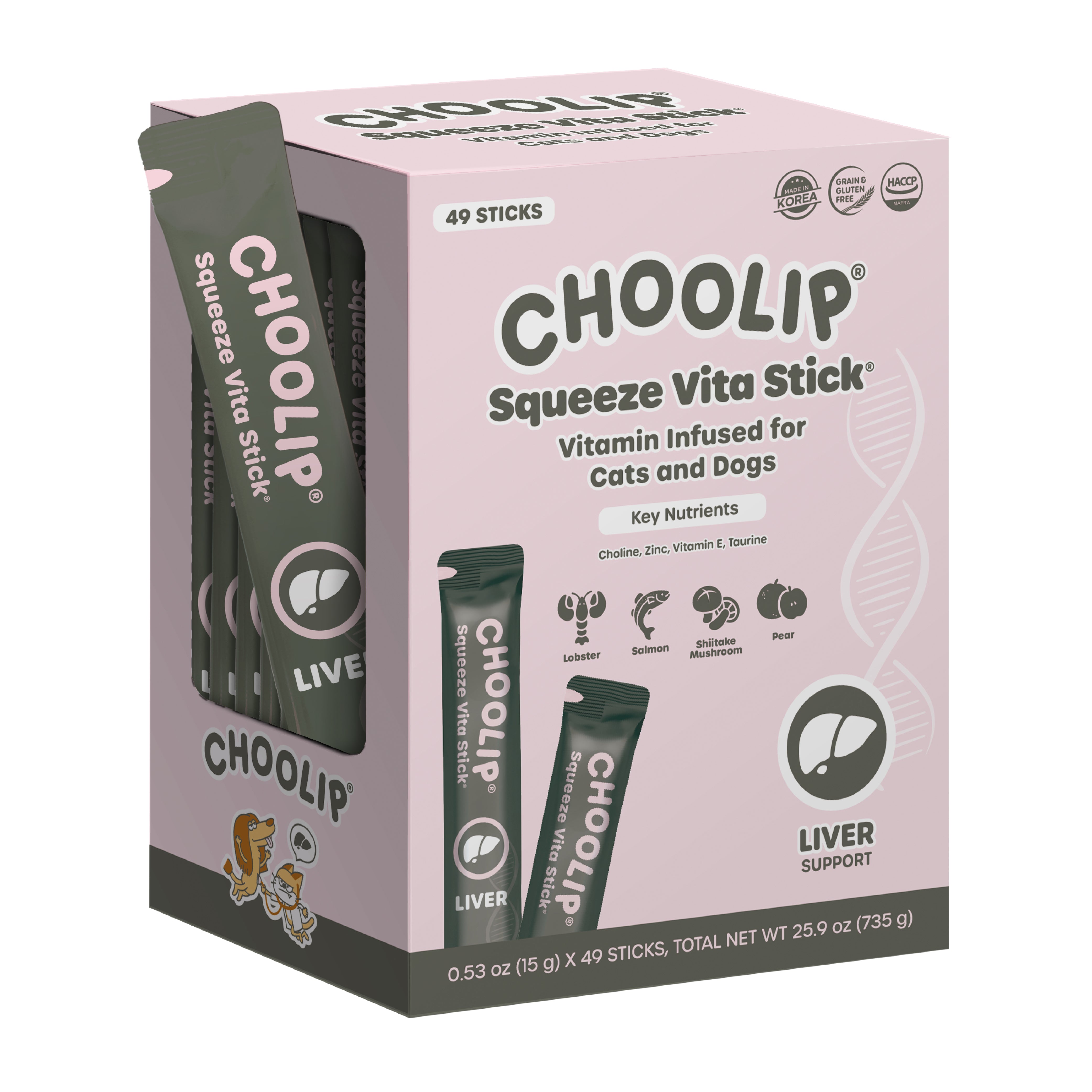 Squeeze Vita Stick Liver | 49 Sticks | Choolip