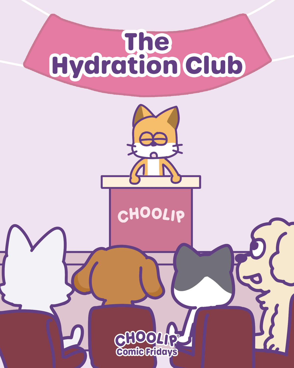 The Hydration Club, panel 1