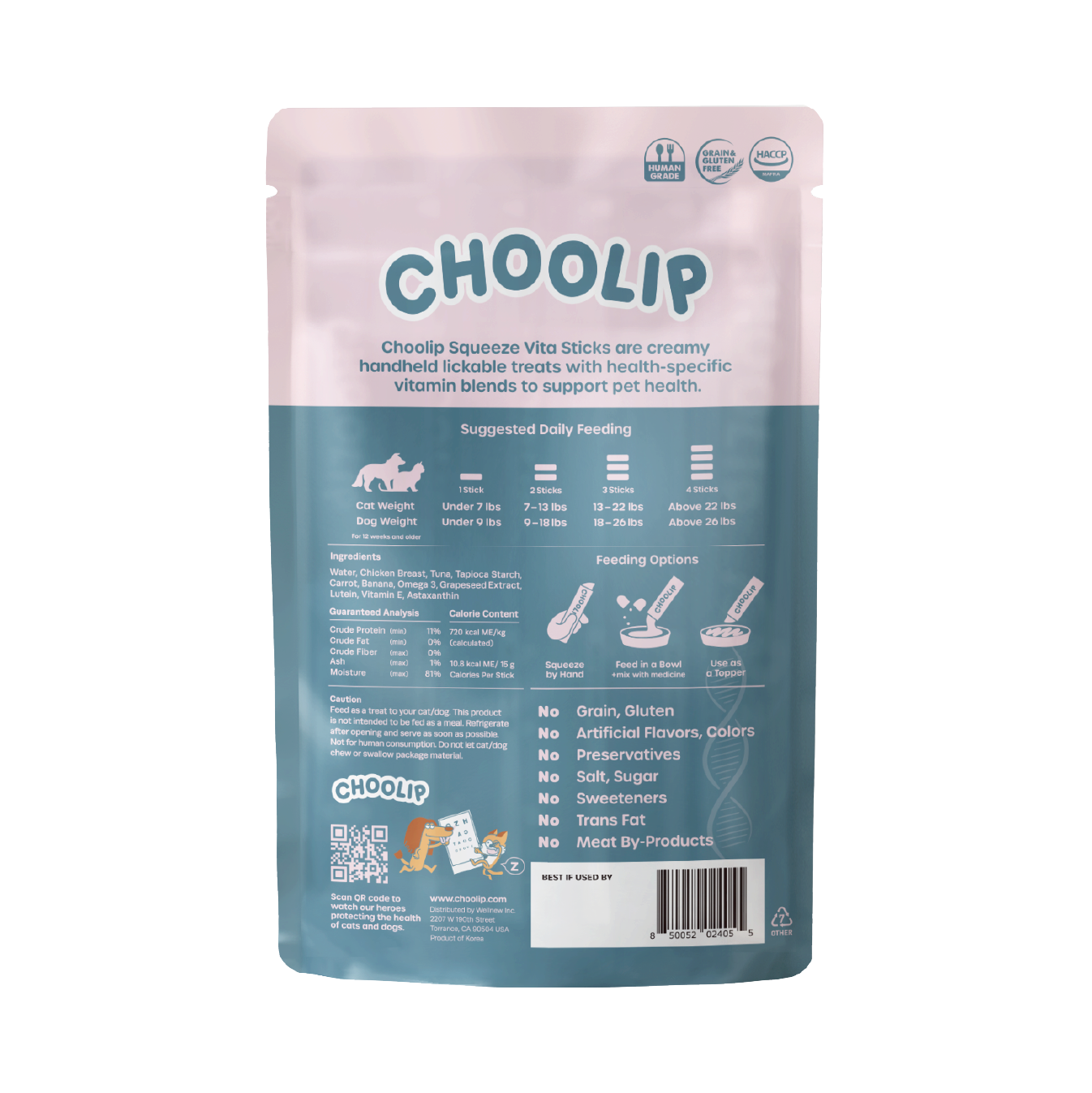 Dog food squeeze pouch hot sale