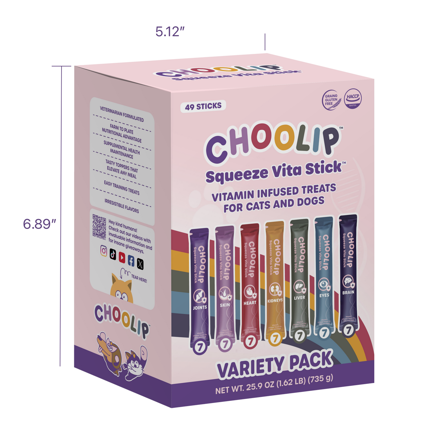 Squeeze Vita Stick Variety Grab & Go Box (49 Sticks)