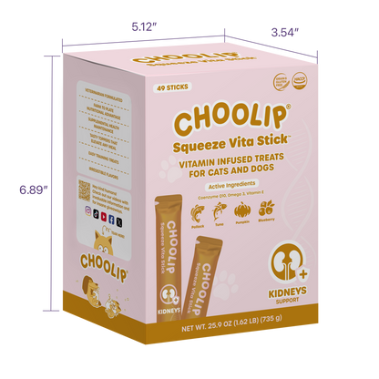 Squeeze Vita Stick Kidneys Grab & Go Box (49 Sticks)