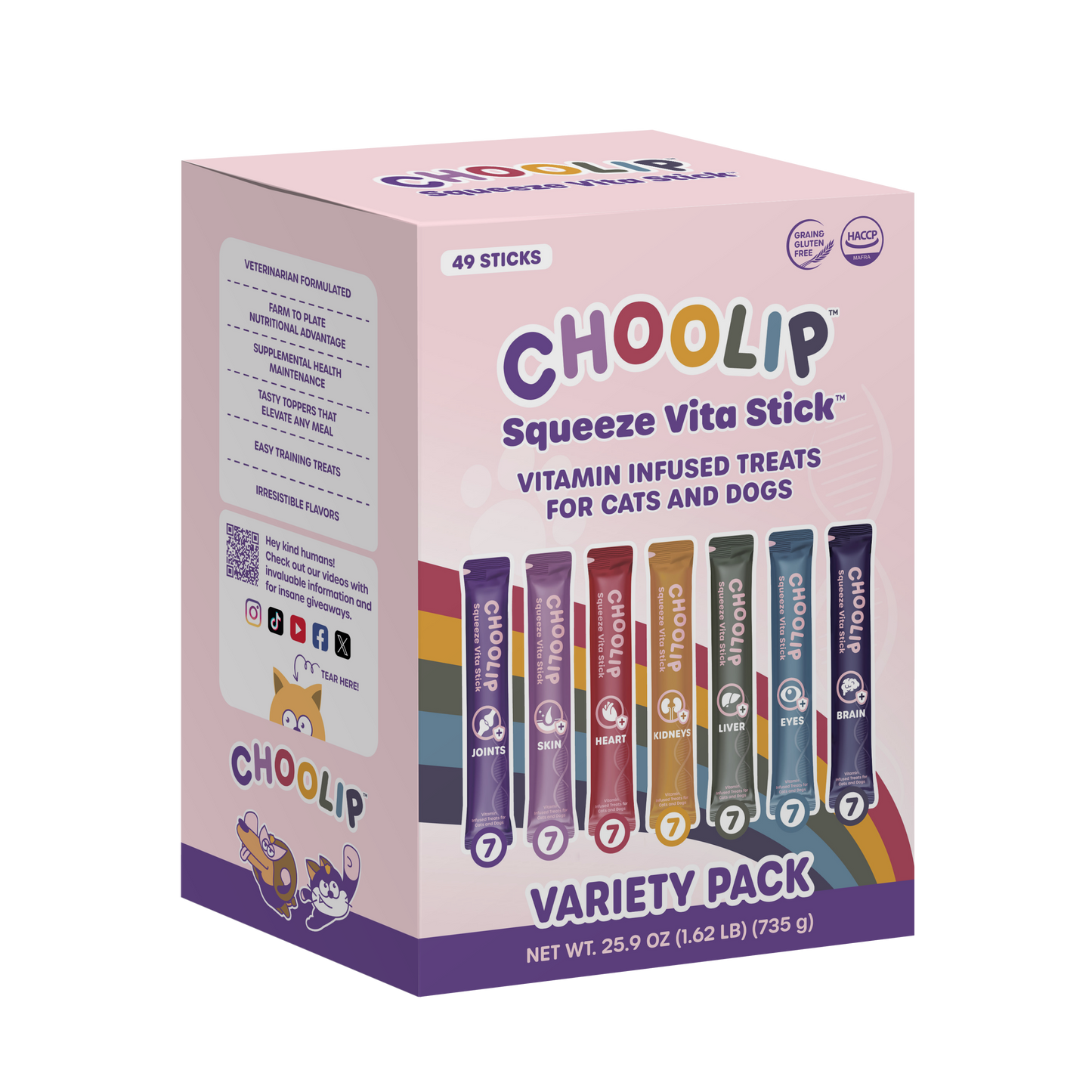 Squeeze Vita Stick Variety Grab & Go Box (49 Sticks)