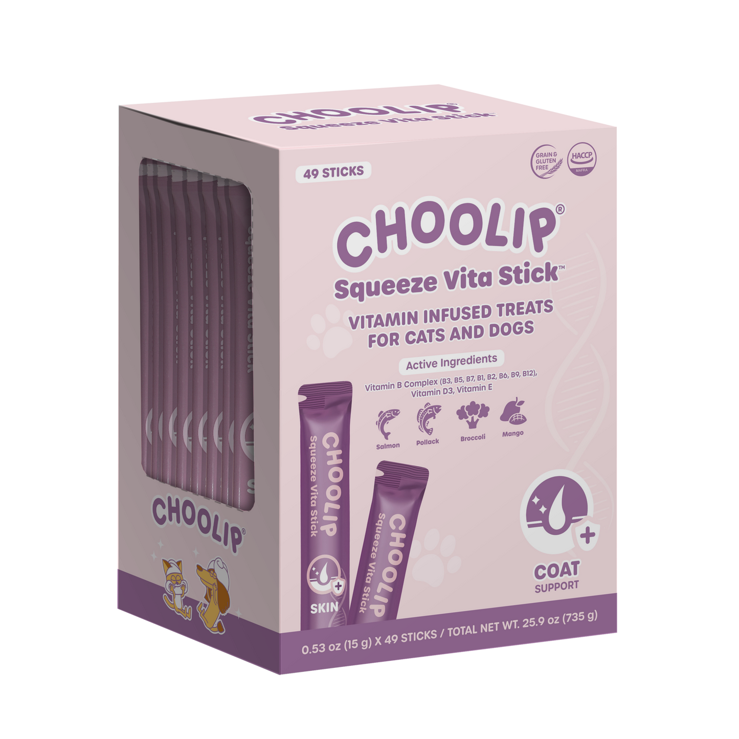 Squeeze Vita Stick Coat Grab & Go Box (49 Sticks)