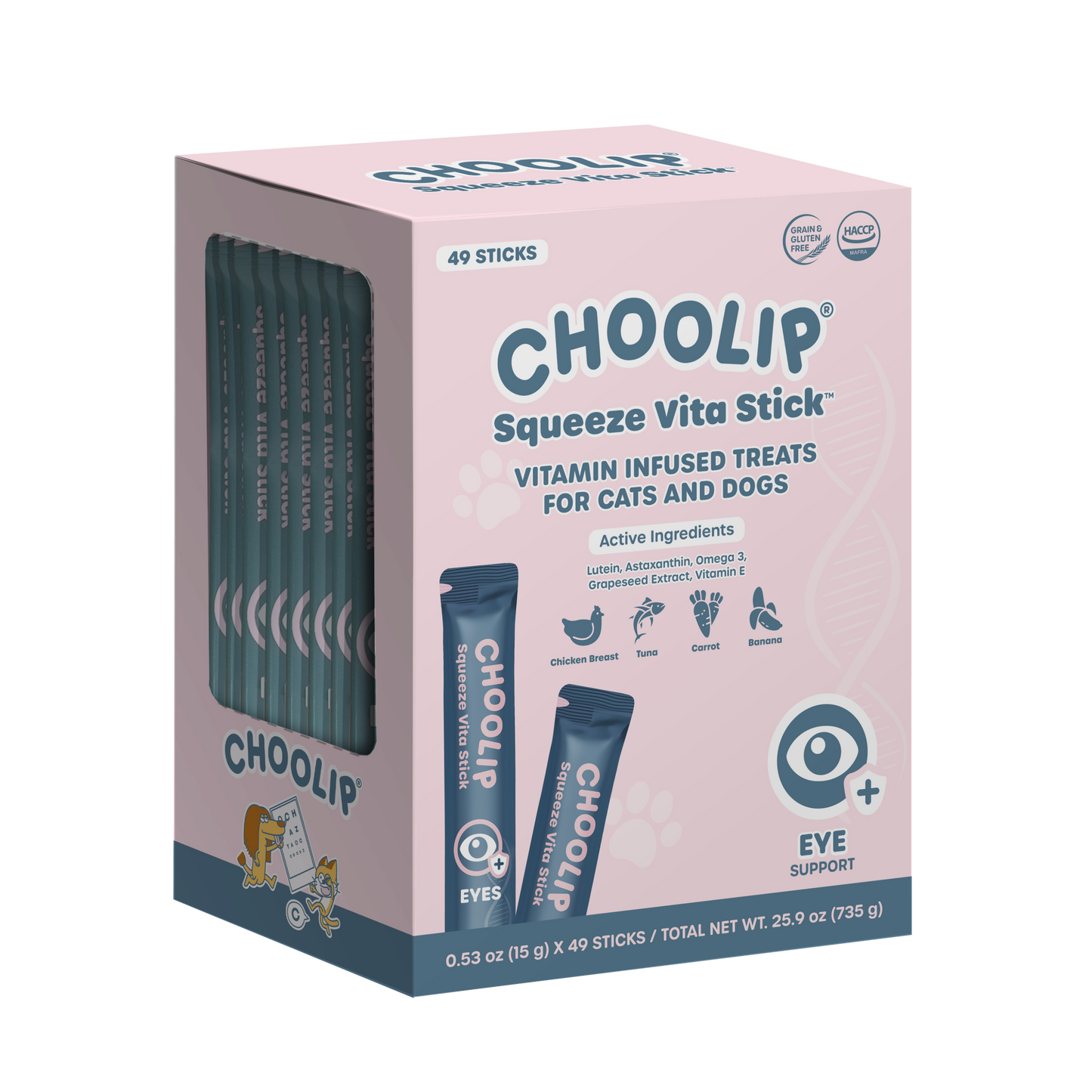Squeeze Vita Stick Eyes Grab & Go Box (49 Sticks)
