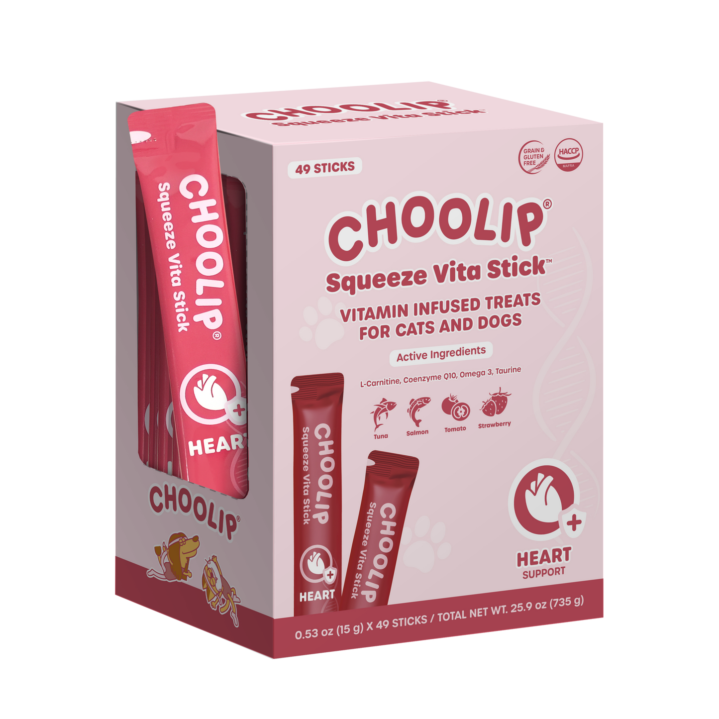 Squeeze Vita Stick Heart Grab & Go Box (49 Sticks)