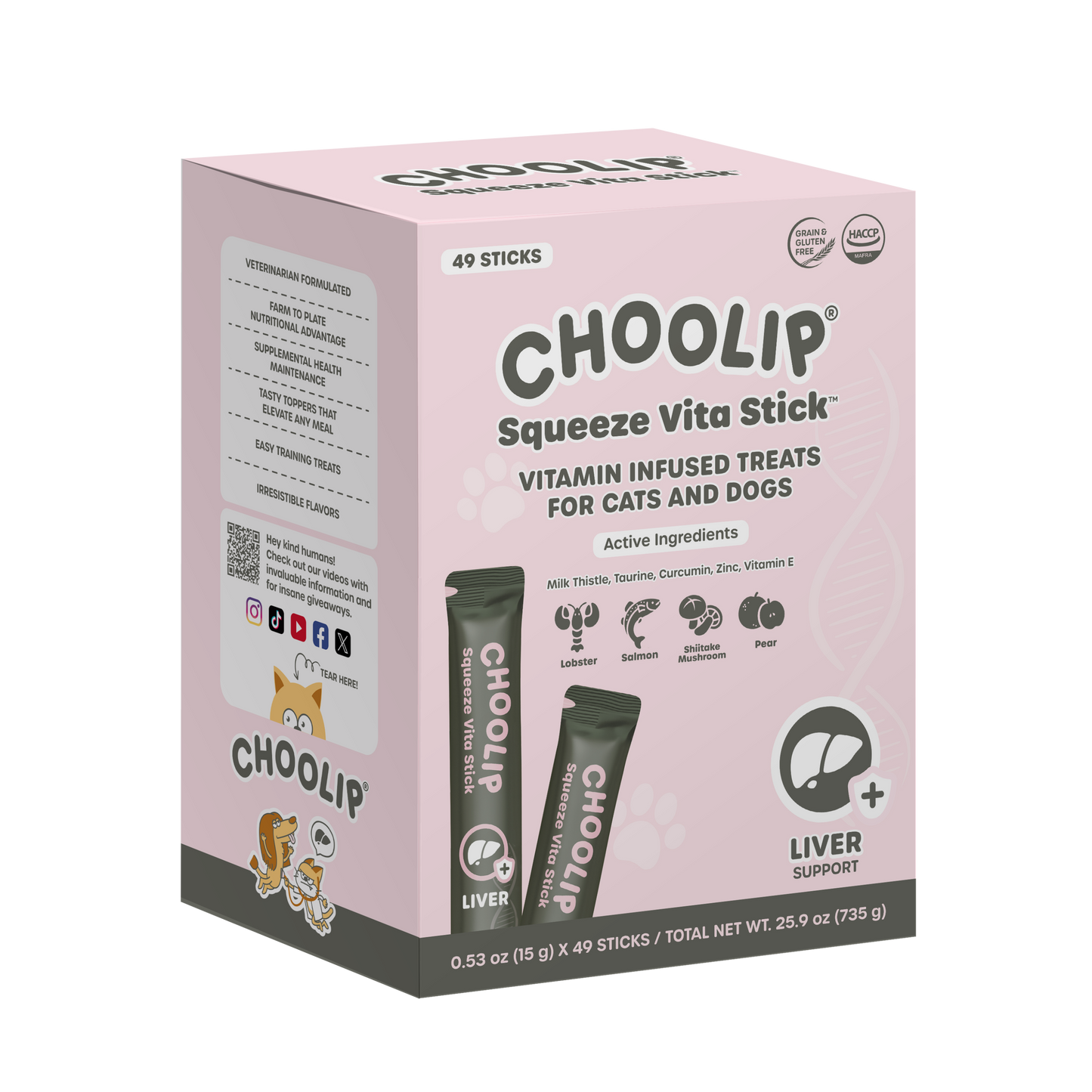 Squeeze Vita Stick Liver Grab & Go Box (49 Sticks)