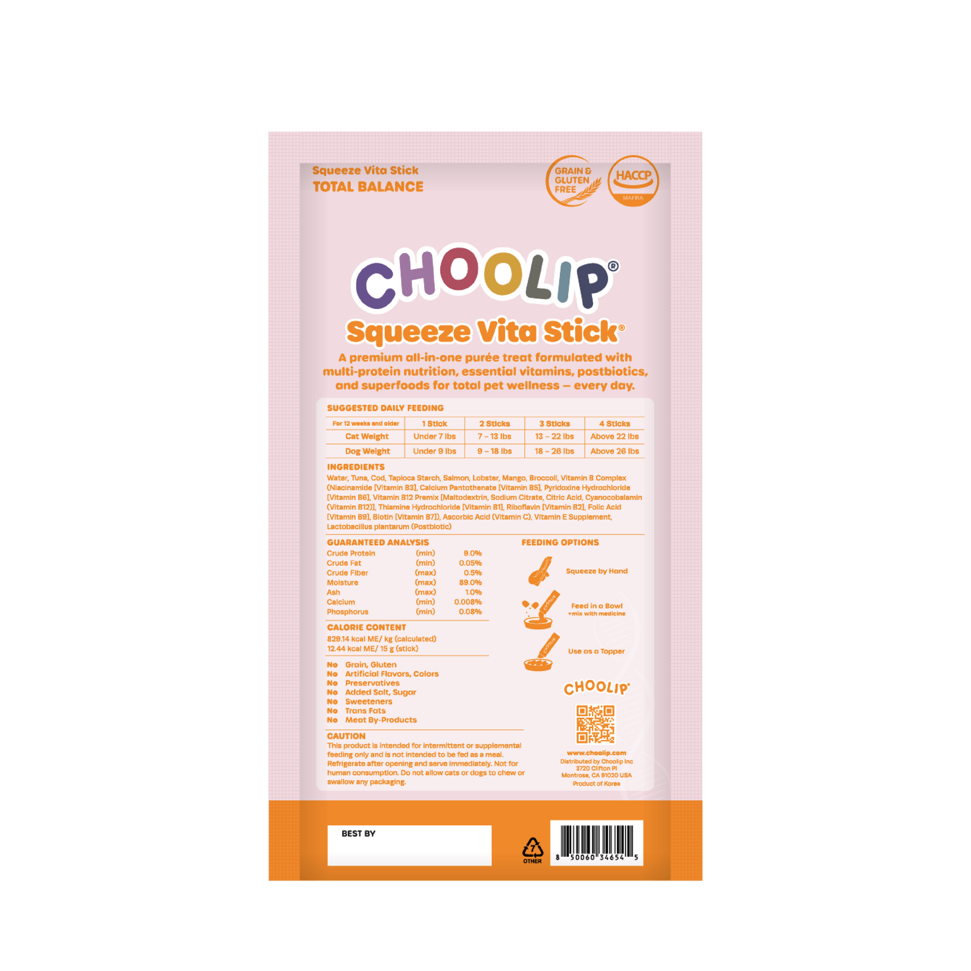 Choolip Squeeze Vita Stick packaging on a white background