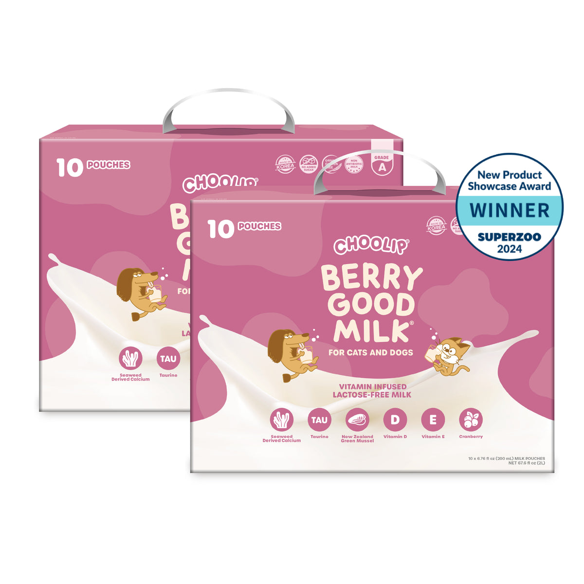 Berry Good Milk 2-Box Bundle (200 mL × 20 Pouches)
