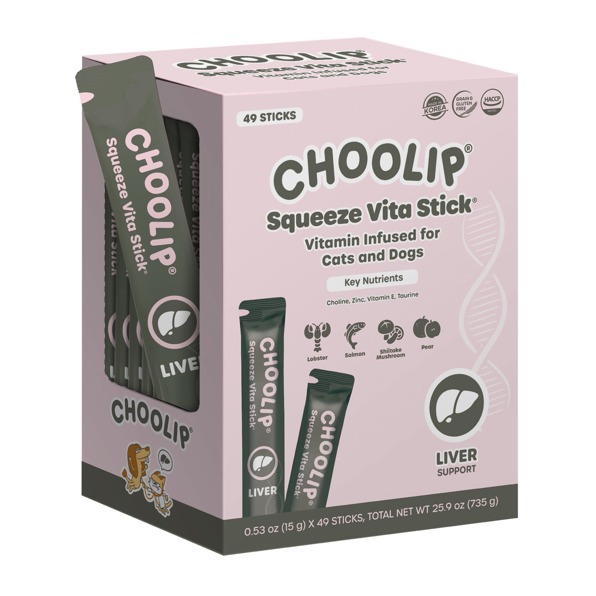 Squeeze Vita Stick Liver Grab & Go Box (49 Sticks)