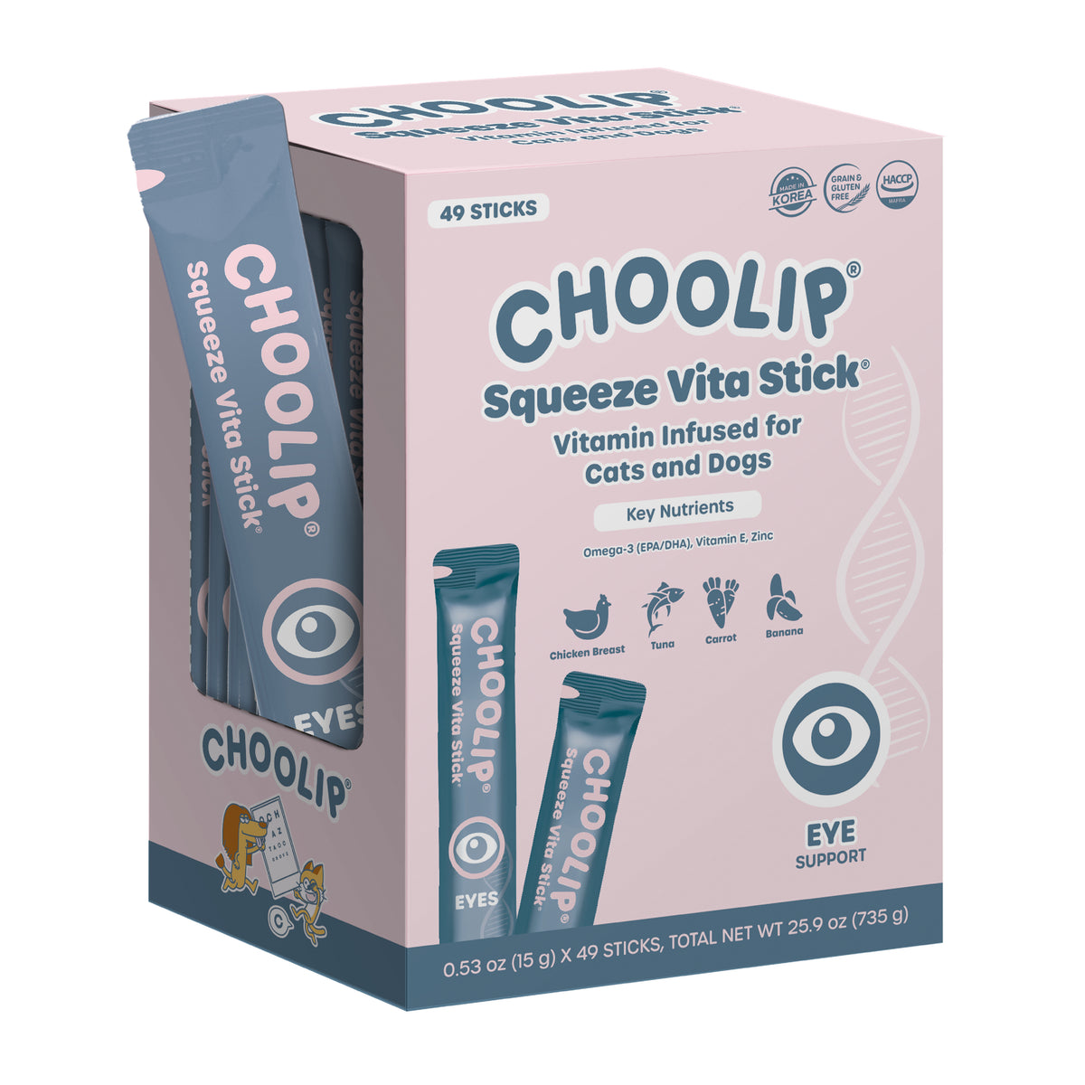Squeeze Vita Stick Eyes Grab & Go Box (49 Sticks)