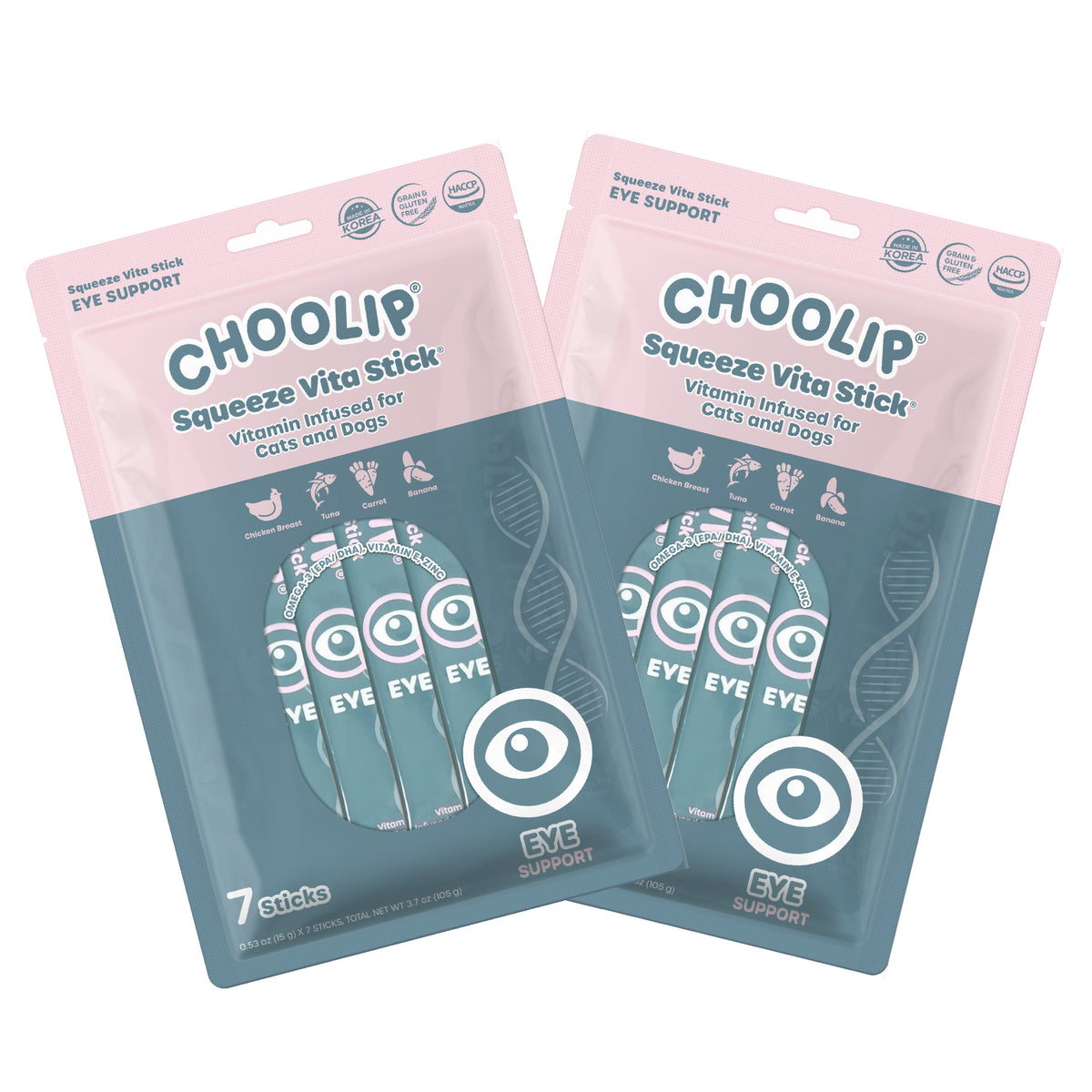 Eyes Squeeze Vita Stick pouches, two