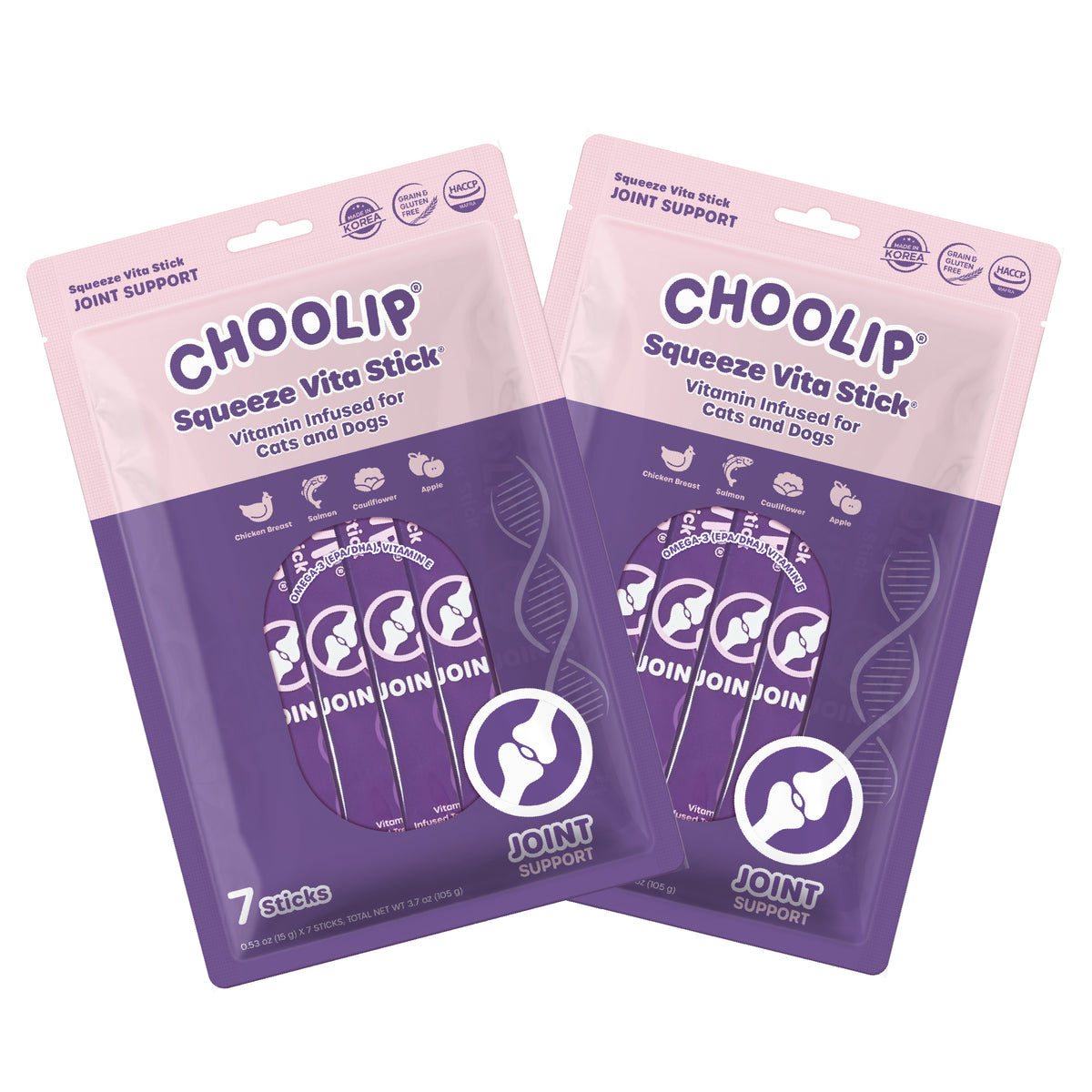 Joints Squeeze Vita Stick pouches, two